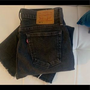 Levi High Waisted Cropped Jeans